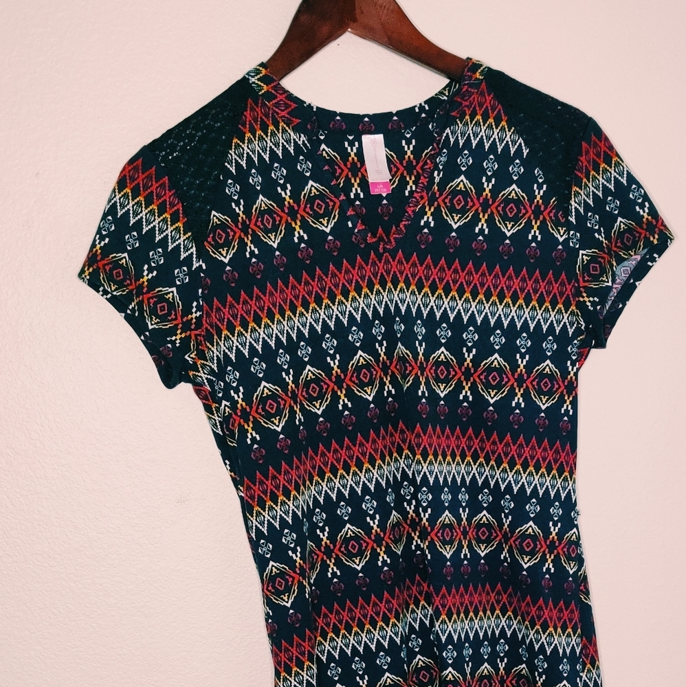 No boundaries dress tribal pattern